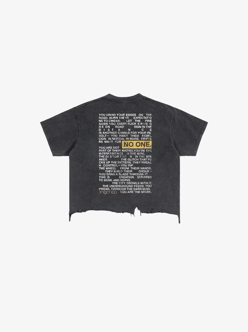 Drifters Vintage Wash Boxy Distressed Hem T-Shirt