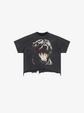 Prowl Vintage Wash Boxy Distressed Hem T-Shirt