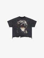 Prowl Vintage Wash Boxy Distressed Hem T-Shirt